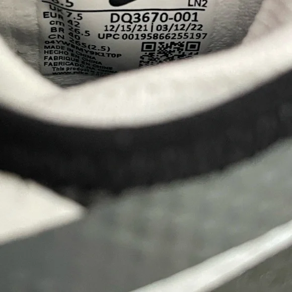 Nike Vapor Edge Pro 360 Black White Football Cleats DQ3670-001 Men’s Size 8.5 - Picture 9 of 9